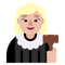 Woman Judge- Medium-Light Skin Tone emoji on Microsoft